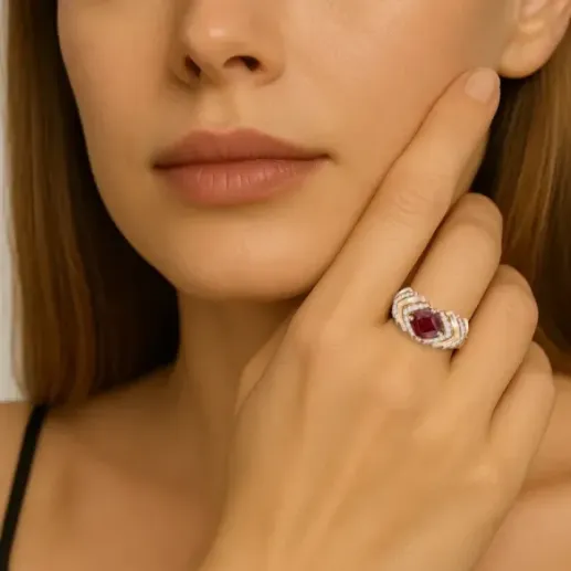 Anillo Red Carpet 1980 - Anillos Otras Piedras Preciosas 2