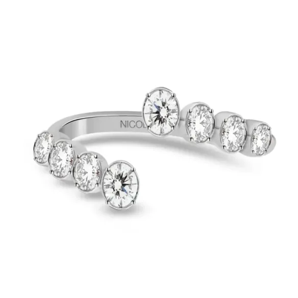 Anillo Diamantes Sion talla oval 1.00 ct. - design moderno