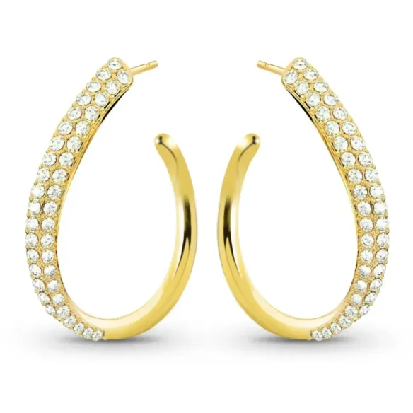Oval Hoop Diamond Earrings 0.98ct - Hoops