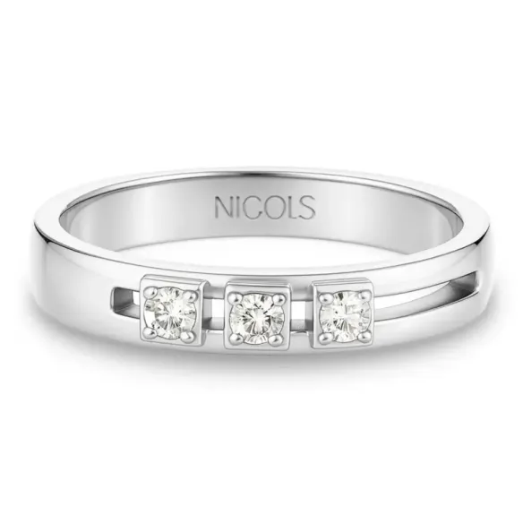 Anillo diamantes Spot Movibles Cuadrado - Génial