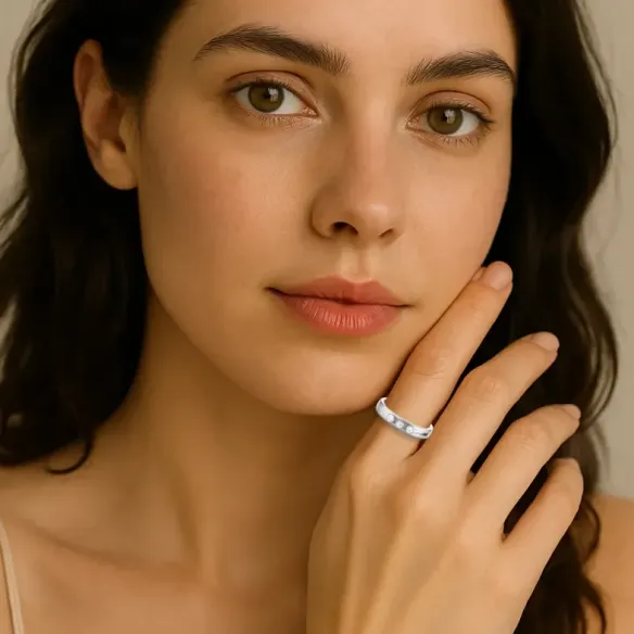 Anillo diamantes Spot Movibles Oro Blanco - Brilhante