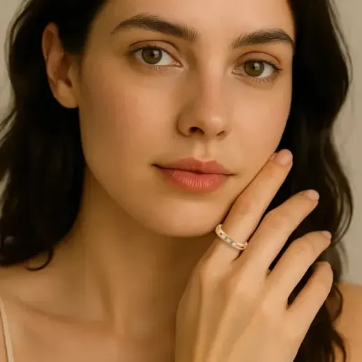 Anillo diamantes Spot Movibles Cuadrado - Brilhante 2