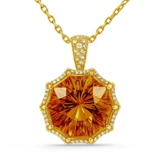 Red Carpet Spider Necklace - Pendants Other colorful stones