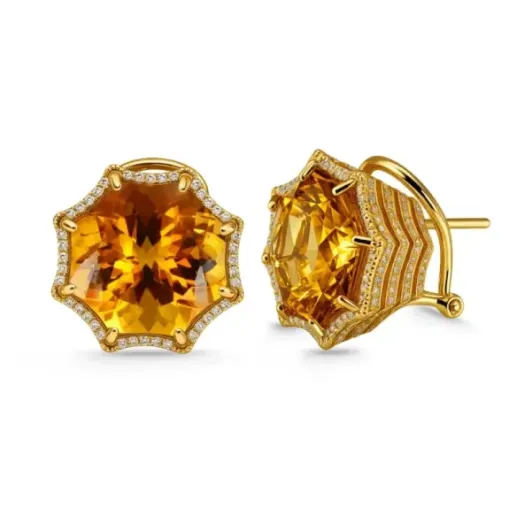 Pendientes Red Carpet Spider - Pendientes de Piedras Roja