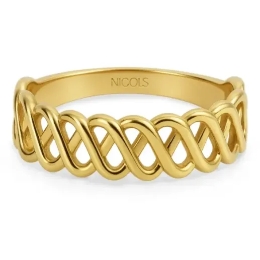 Waves Ring MY FIRST JEWEL - Golden rings without stones