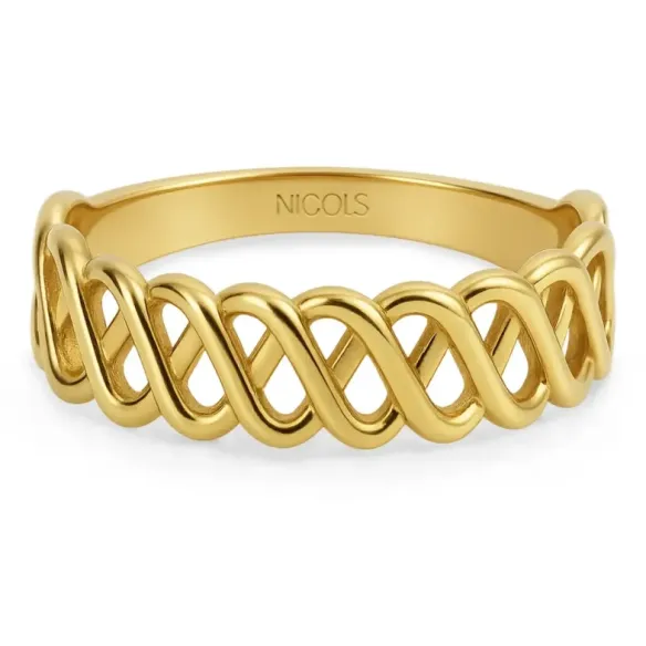 Anillo Ondas Mi Primera Joya - Anillos de Oro Sin Piedras