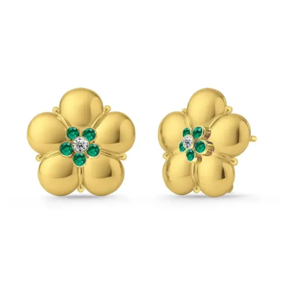 Nochentera Flower Earrings - Short