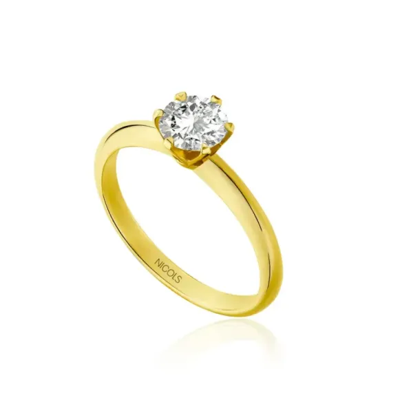 Anillo diamante 0,75 quilates en oro amarillo Charlotte solitario - Or jaune solitaire