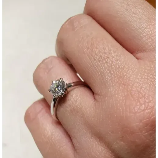 Anillo diamante 1,00 quilates en platino Charlotte solitario - Solitarios de Platino 2