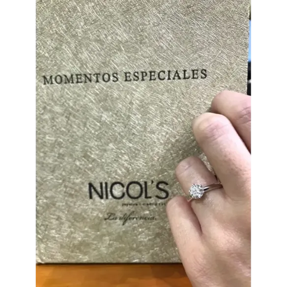 Anillo diamante 1,00 quilates en platino Charlotte solitario - Solitarios de Platino