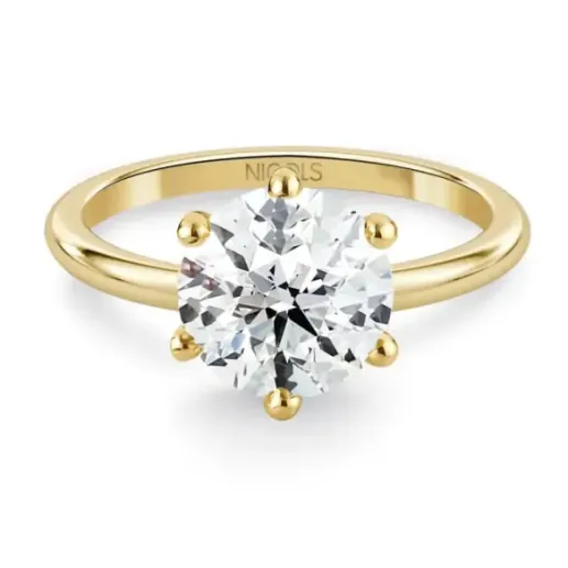 Anillo Diamante 2ct H VS Solitario Charlotte oro amarillo y oro blanco - Diamantringe Major 2 CT