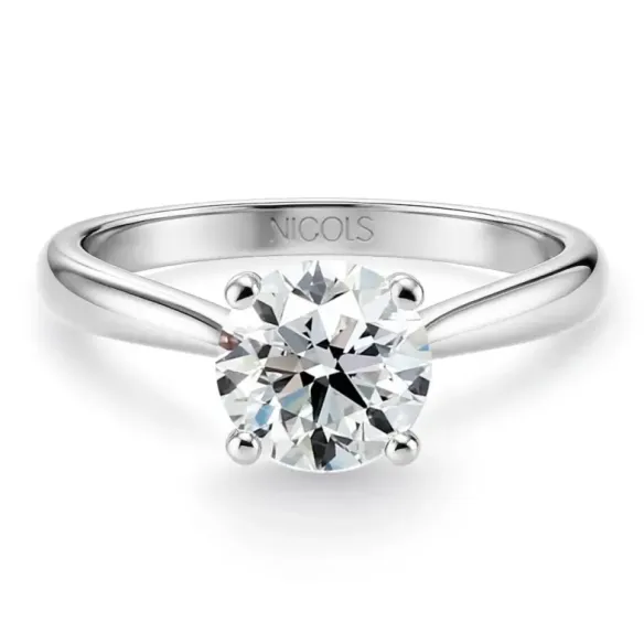 Anillo Diamante 1,00 Ct Nicole Platino - Anillos Diamante 1 ct