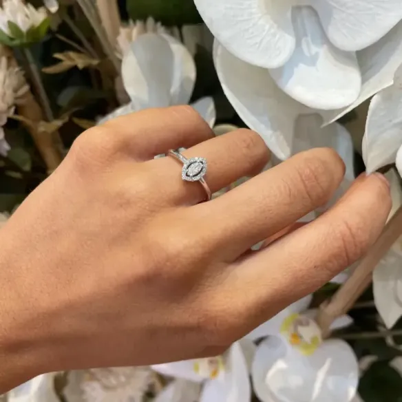 Anillo Diamantes Angie talla  Marquise 0.31 - Tailles marquise