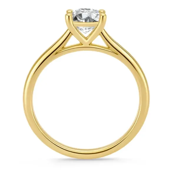 Anillo Diamante 0,75 Ct Nicole Oro Amarillo - Solitarios de Oro Amarillo