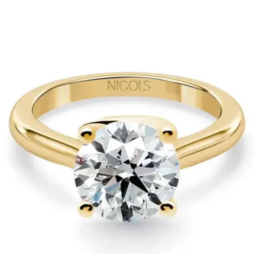 Anillo compromiso oro amarillo Megan con diamante de 1,50ct. - Anillos Diamante 1 ct