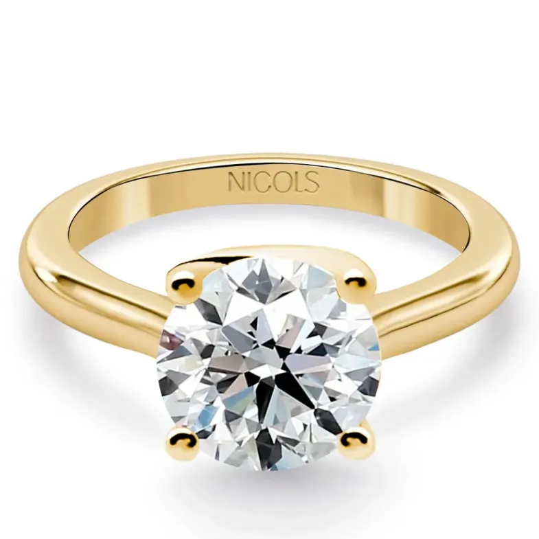 Anillo compromiso oro amarillo Megan con diamante de 1,50ct. - Anelli di diamanti 1 ct