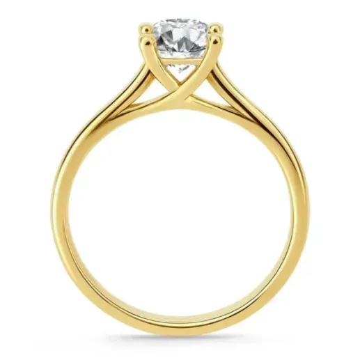 Anillo compromiso oro amarillo Megan con diamante de 1,50ct. - Anillos Diamante 1 ct 2