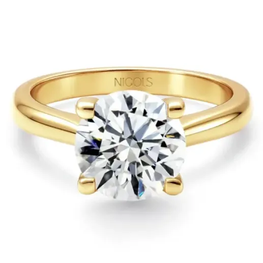 Anillo Solitario 3,00 ct Nancy oro amarillo - Diamantringe Major 2 CT