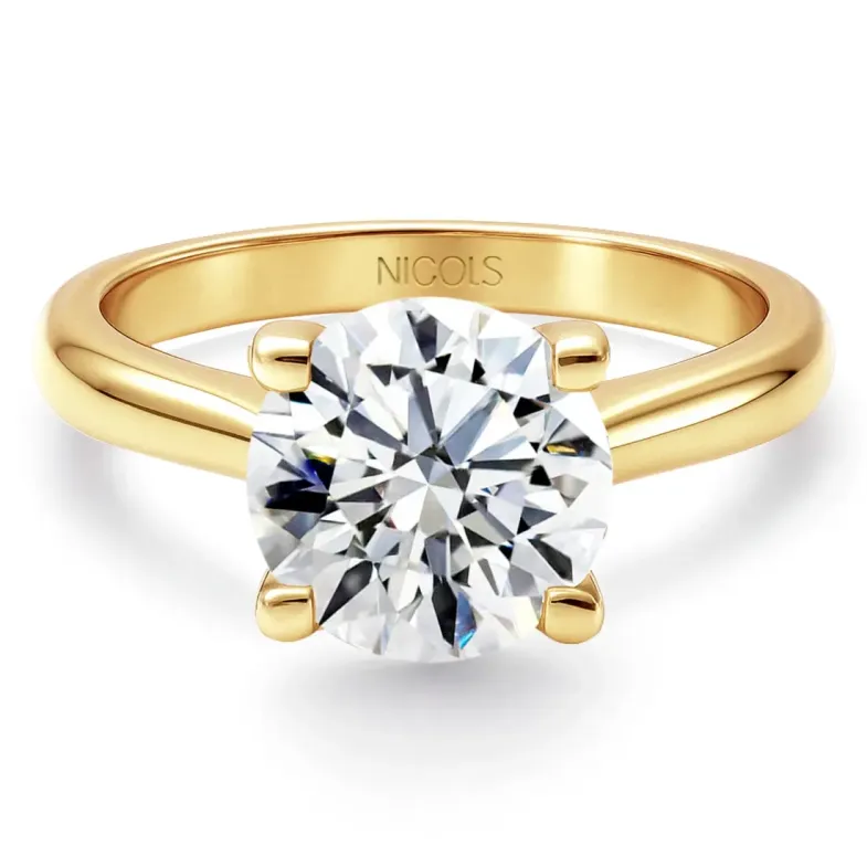 Anillo Solitario 2,00 ct Nancy oro amarillo - Anillos Diamante mayor 2 ct