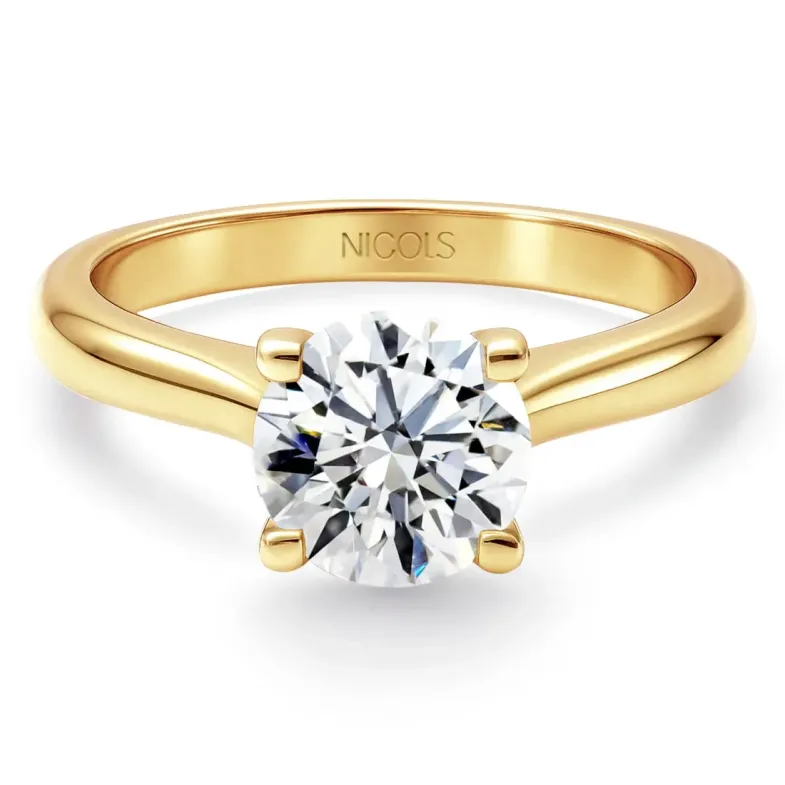 Anillo Solitario 0,75 ct Nancy oro amarillo - Brillante