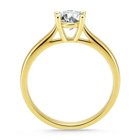 Anillo Solitario 0,75 ct Nancy oro amarillo - Brillante