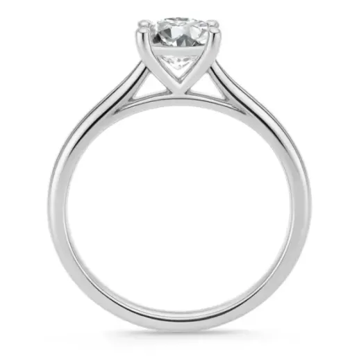 Anillo Diamante 0,75 Ct Nicole Platino - Solitarios de Oro Blanco 2