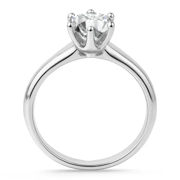 Anillo Solitario 2,50 ct Charlotte platino - Anillos Diamante mayor 2 ct