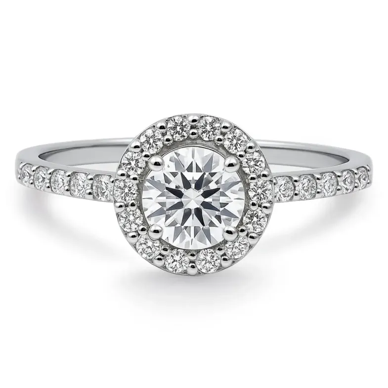 Anillo Solitario Diamante Clavel 0.50 - Rosette anéis de noivado