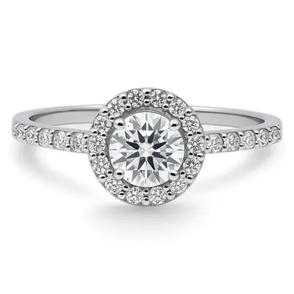 Anillo Solitario Diamante Clavel 0.40 - Génial