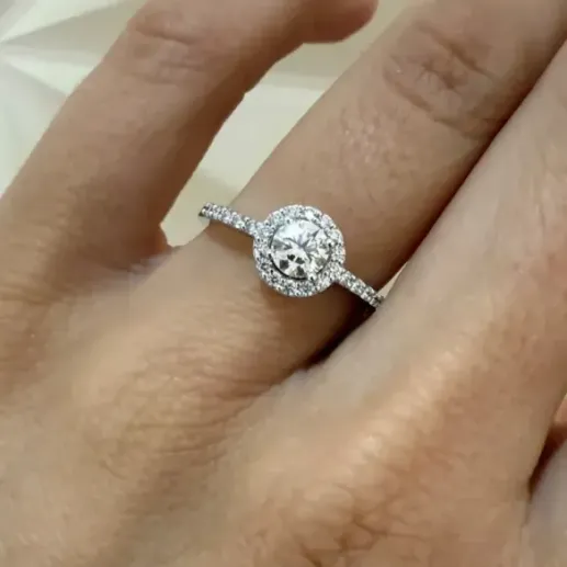 Clavell Diamond Solitaire Ring 0.40 - Brilliant Cut 2