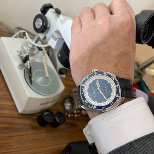 Hamilton Pan Europ Day Date Auto - Amerikanisch