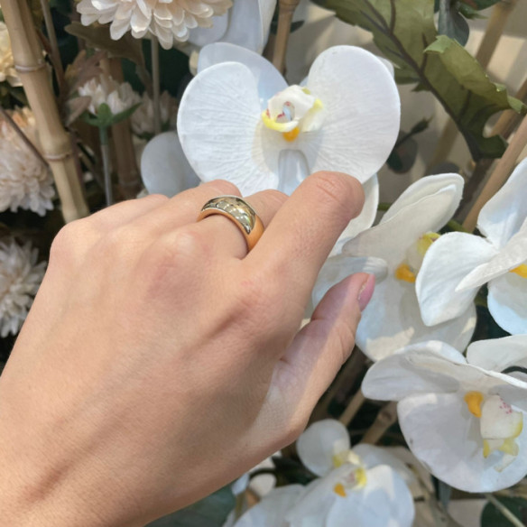 Anillo Oro Minimalista Media Caña Alta - Anillos de Oro Sin Piedras