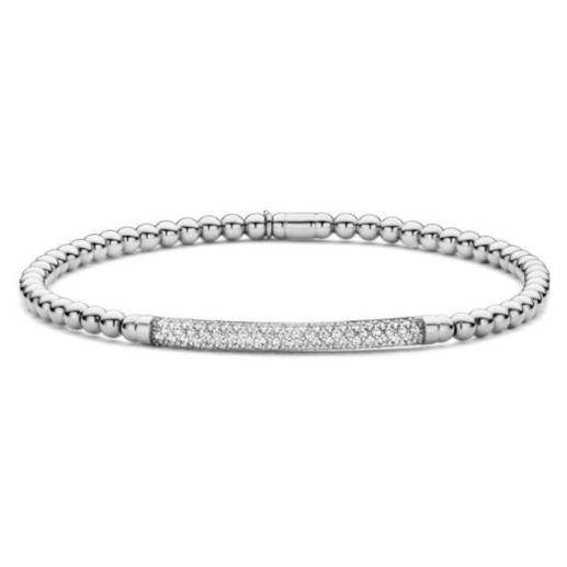 White Gold Bracelet with Diamonds Elastic Colette Barra - Diamond bracelets