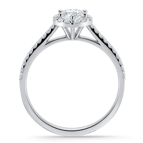 Anillo Diamante Pera Solitario 0.75 Quilates Alma - Talla Pera