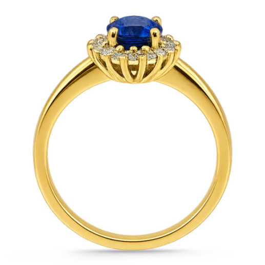 Anillo Compromiso Zafiro Dalia 1.00 - RINGE 2