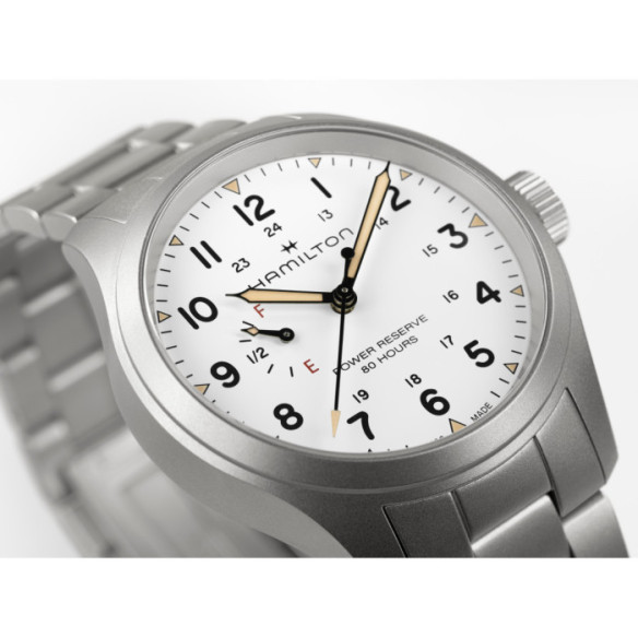 Khaki Field Hamilton Khaki Field Mechanical Power Reserve 40 mm - Khaki Field
