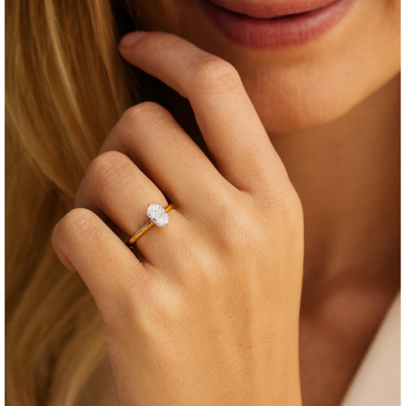 Olivia 1.00Ct Oval Diamond Solitaire Ring - Oval cut