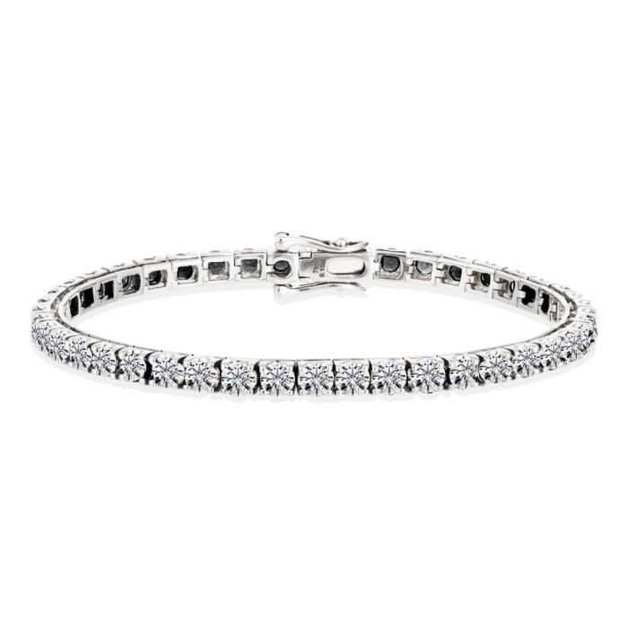 Pulsera de Diamantes Oro Blanco Riviere 4,61ct. - Pulseras de Diamantes