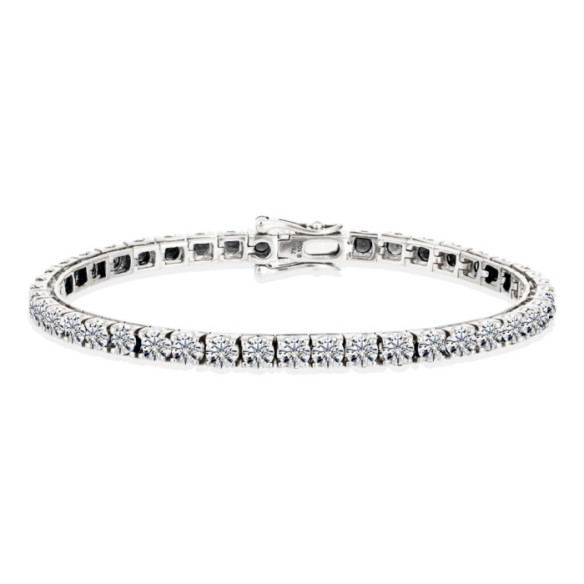 Pulsera de Diamantes Oro Blanco Riviere 4,61ct. - Pulseras de Diamantes