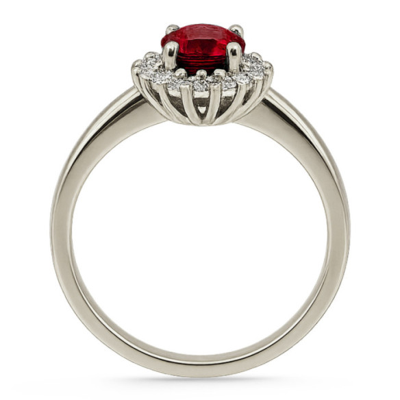 Ruby Engagement Ring 1.00 DALIA - Rings