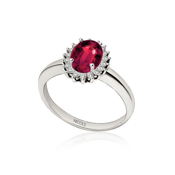 Ruby Engagement Ring 1.00 DALIA - Rings