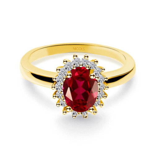 Anillo Compromiso Rubi Dalia 1.00 - Jubiläums Verlobungsringe