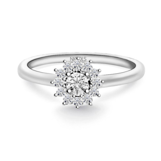 Anillo Diamantes Margarita 0.20 - Promise Anneaux Diamonds