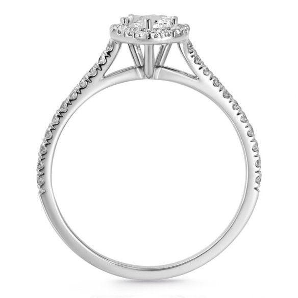 Anillo Diamante Pera Solitario 0.50 Quilates Alma - TALLA PERA