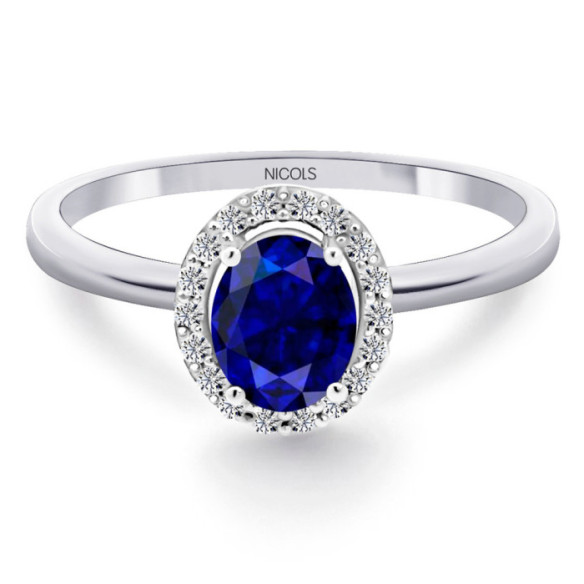 Anillo Zafiro Dalia Sunset 0.70Ct - Compromisso de aniversário de anéis