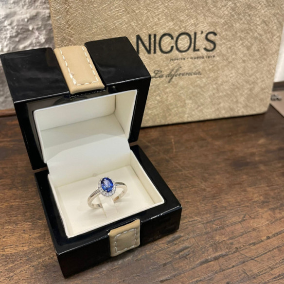 Anillo Zafiro Dalia Sunset 0.70Ct - Bagues de fiançailles d'anniversaire