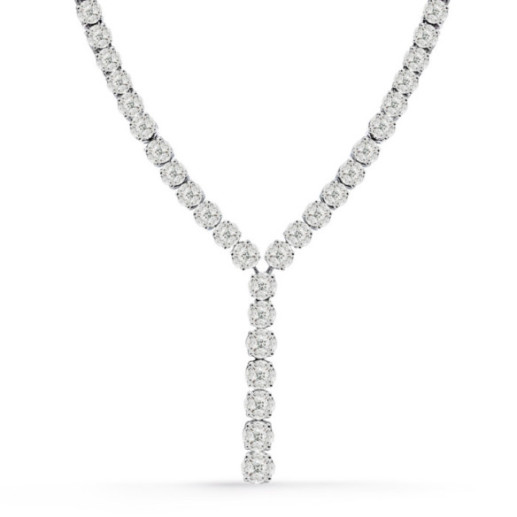 Gargantilla Diamantes Oro Blanco Gardenia Red Carpet - Bijoux élevés