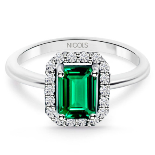 Anillo Esmeralda Sunset 0.75 Ct - Anillos Compromiso Aniversario