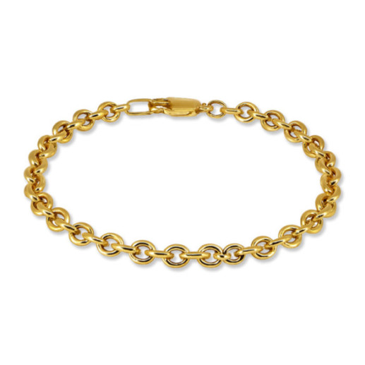 Pulsera Oro Forzada 4.8mm 18K 19cm - Braccialetti uomo