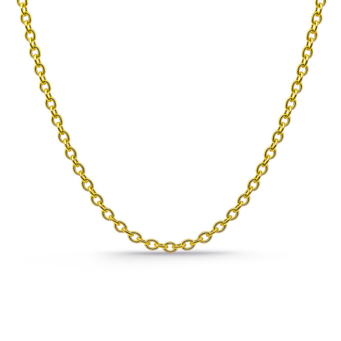 Forced Gold Chain 4.8mm 18K 70cm - Gold chains